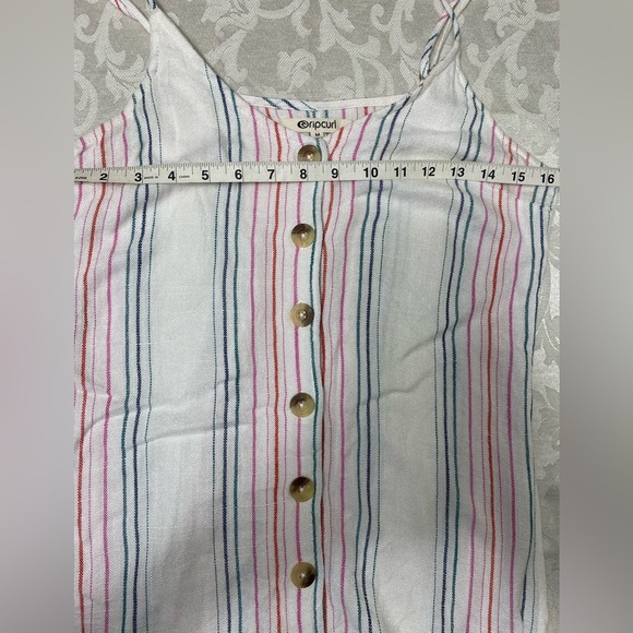 - Rip Curl striped sleeveless button down dress size M - Picture 5 of 5